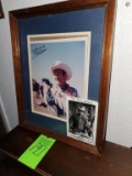 Autographed Roy Rogers & John Wayne Pictures