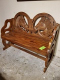 Wooden Horse Bench