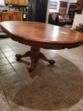 Oak Dining Table with Leaf