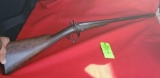 Antique E London Engraved Hammer Underlever Double Rifle - E London Gun & Rifle Maker 51 London Wall