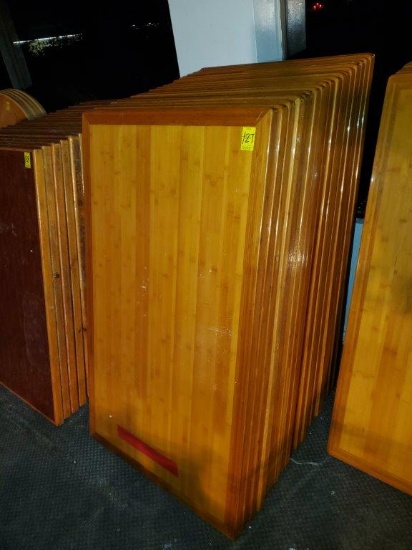20 Wood Table Tops with Pedestals