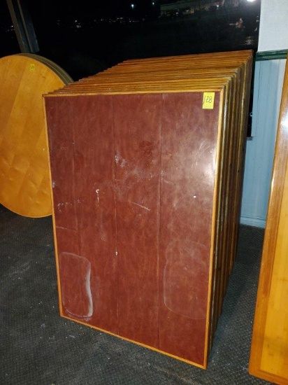 21 Wood Table Tops with Pedestals