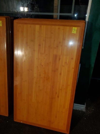 6 Wood Tables with Pedestals