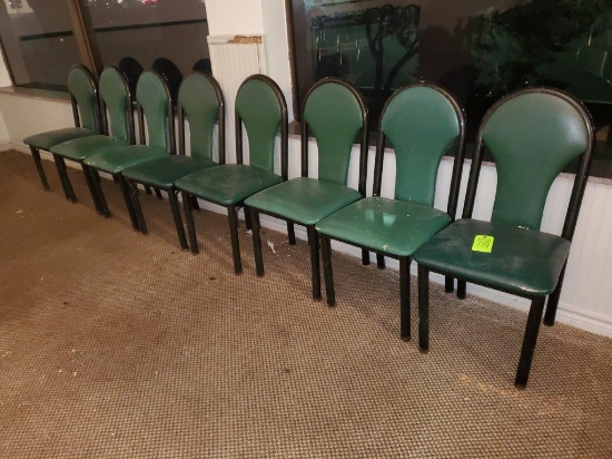 8 Green Dining Chairs