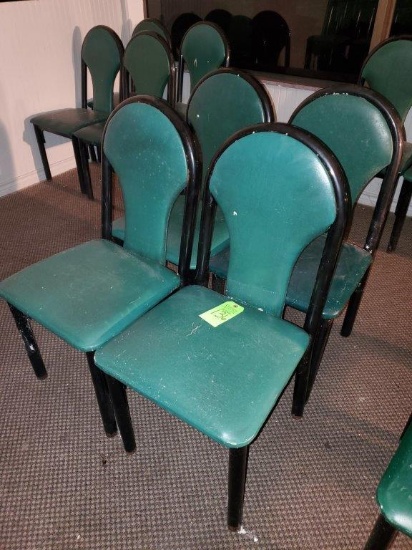 4 Green Dining Chairs