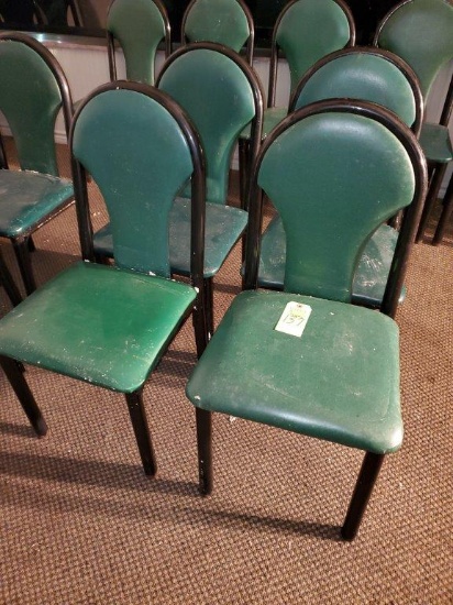 4 Green Dining Chairs