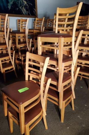 6 Wood Dining Chairs