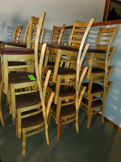 12 Wood Dining Chairs
