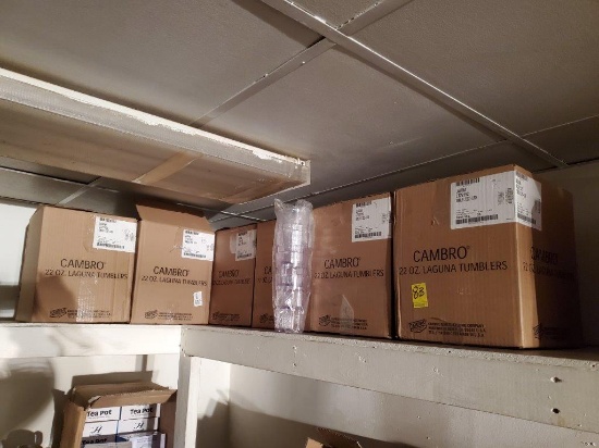 6 Boxes Cambro Laguna Tumblers 22oz. 36 in each box- NIB