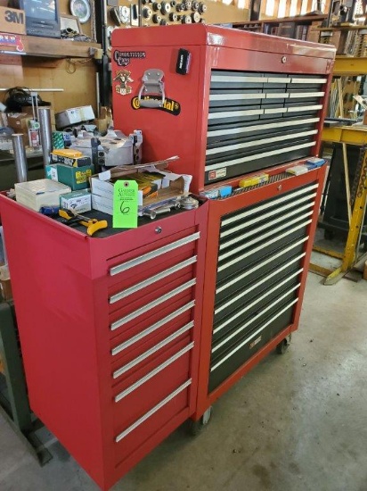 Sears Craftsman Tool Chest with Side Tool Cabinet and Full of Milling Tools