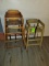 3 Stacking Restaurant Wood High Chairs