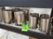 9 Stainless Steel Utensil Holders - Misc. Sizes