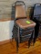 6 Stackable Chairs with Padded Seats
