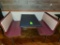 Laminate Contour Wall Booth with Padded Back