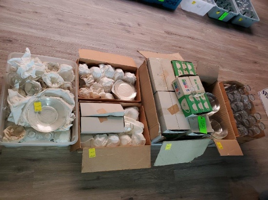 Box Glasses, Dessert Plates, & Tassies