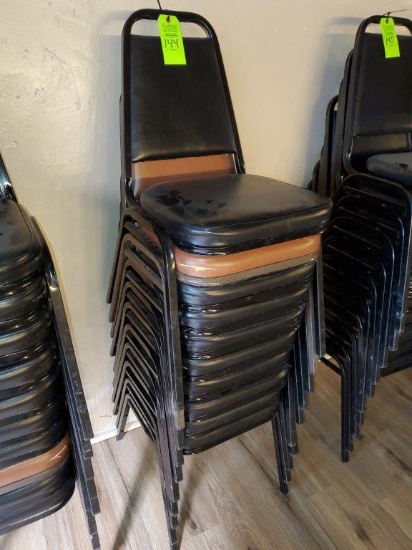 10 Stackable Chairs with Padded Seats