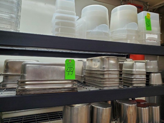 Stainless Steel Steam Pans - Misc. Sizes & Misc. Lids