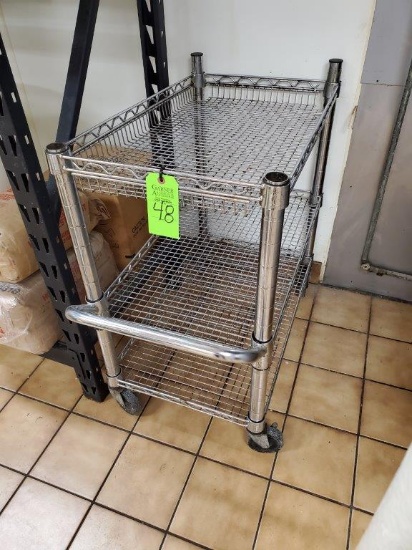 3 Tier Stainless Steel Rolling Cart