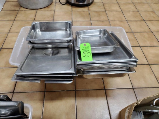 Misc. Stainless Steel Pans & Some Lids