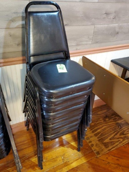 7 Stackable Chairs with Padded Seats