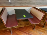 Laminate Contour Wall Booth with Padded Back