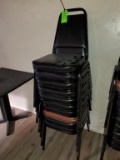 10 Stackable Chairs with Padded Seats
