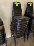 10 Stackable Chairs with Padded Seats