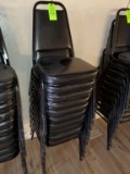 10 Stackable Chairs with Padded Seats