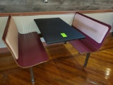 Laminate Contour Wall Booth with Padded Back