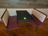 Laminate Contour Wall Booth with Padded Back