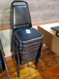 7 Stackable Chairs with Padded Seats