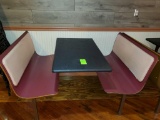 Laminate Contour Wall Booth with Padded Back