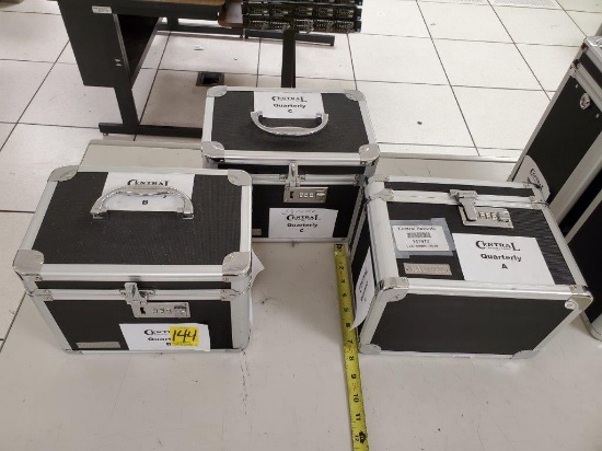 3 Vaultz Combination Lock Boxes