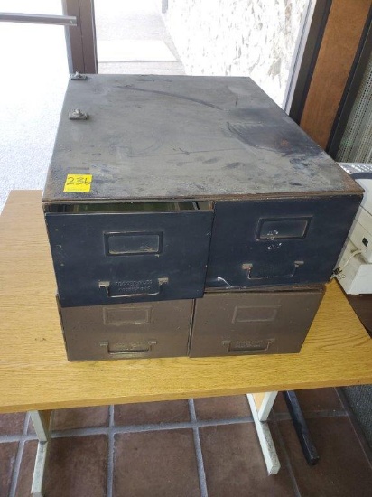 2 Record File Drawers