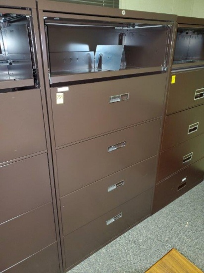Lateral File - 5 Drawers - 3'L x 18"D x 64"H