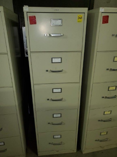 HON 5 Drawer File Cabinet