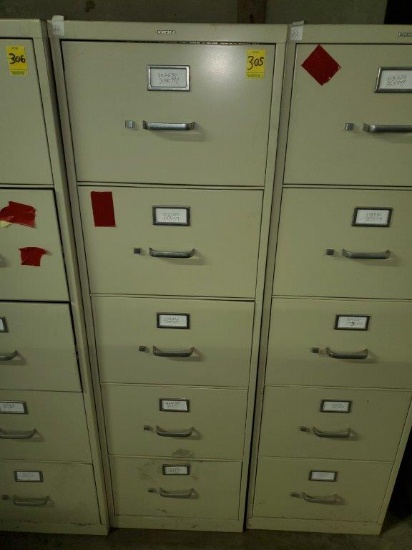 HON 5 Drawer File Cabinet