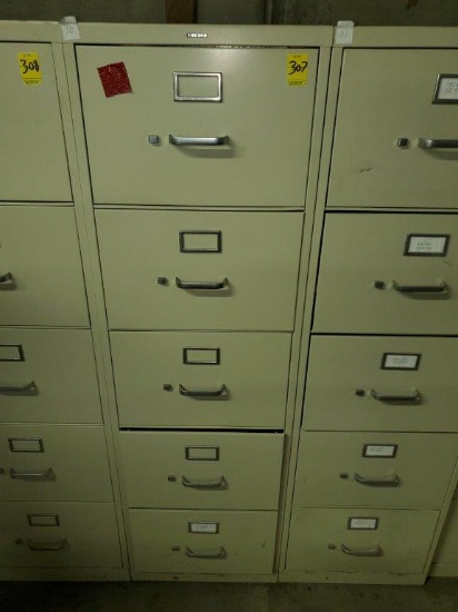 HON 5 Drawer File Cabinet