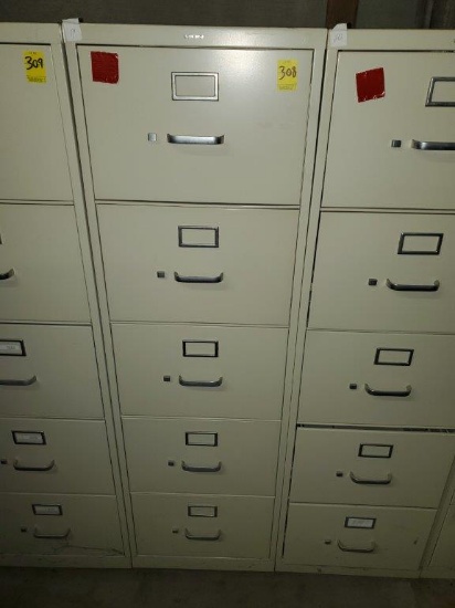 HON 5 Drawer File Cabinet