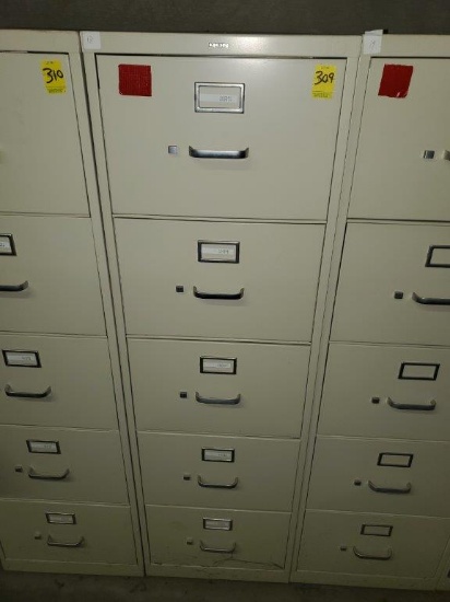 HON 5 Drawer File Cabinet