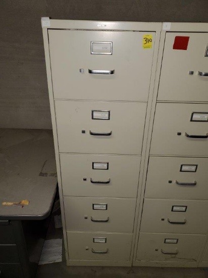HON 5 Drawer File Cabinet