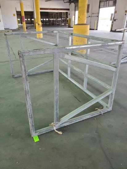 Metal Pallet Racks - Approx. 7'8"L x 3'10"W x 4'8"H