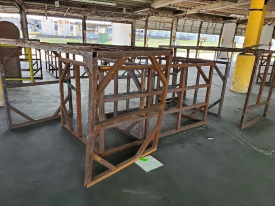 4 Metal Pallet Racks - Approx. 7'8"L x 3'10"W x 4'8"H