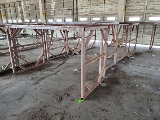 4 Metal Pallet Racks - Approx. 7'8"L x 3'10"W x 4'8"H