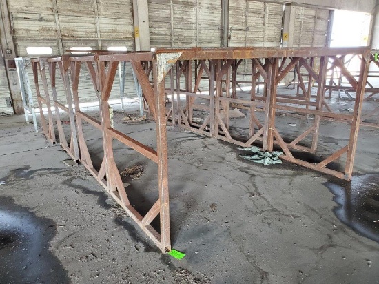 5 Metal Pallet Racks - Approx. 7'8"L x 3'10"W x 4'8"H