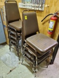 11 Metal Padded Chairs