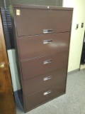 Lateral File - 5 Drawers - 3'L x 18