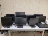 12 Monitors Various Brands & Sizes