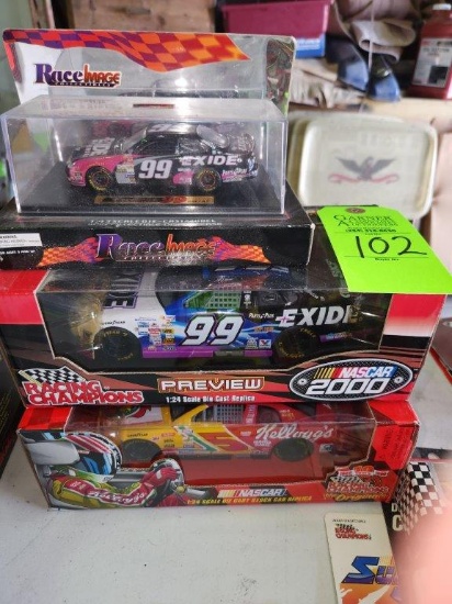 2 #99 Die-Cast Collector Cars & #5 Kellogg's Die-Cast Collector Car