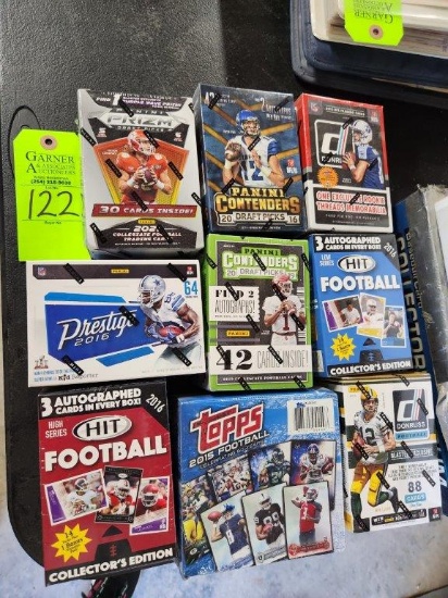 9 Boxes of Football Cards
